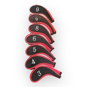 Neoprene Golf Iron Covers Zipper Headcover for Taylormade M3 P790 Callaway
